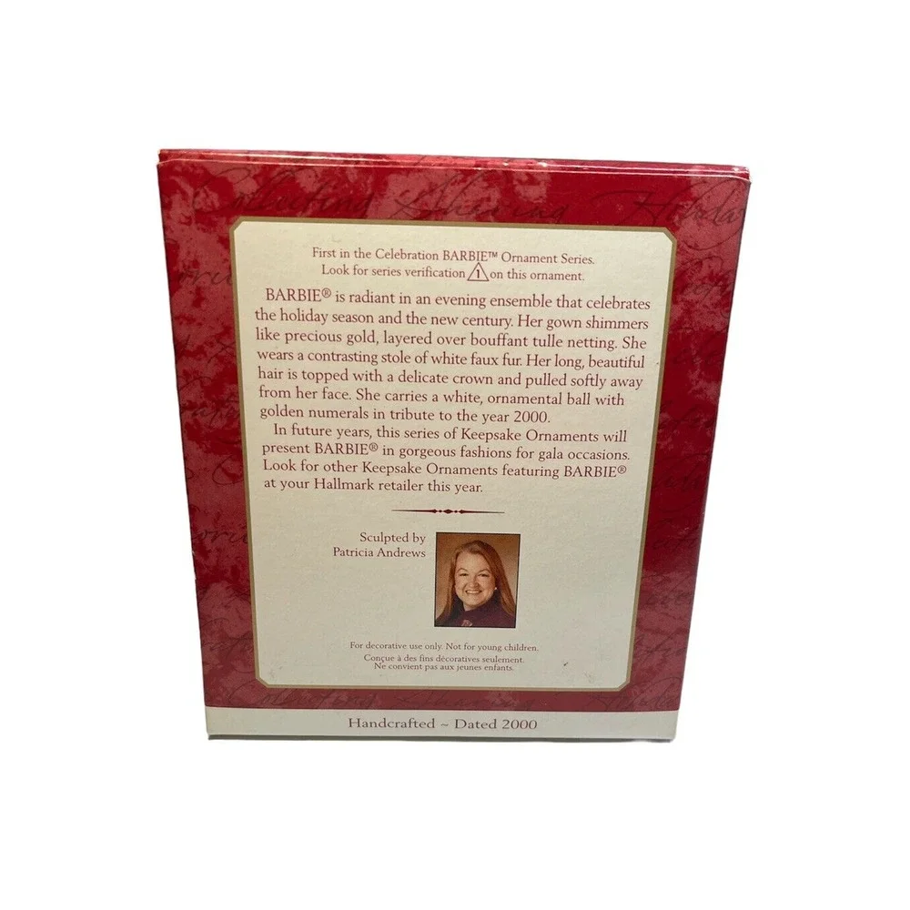 Hallmark 2000 CELEBRATION BARBIE Special Edition Keepsake Ornament #1 in Series